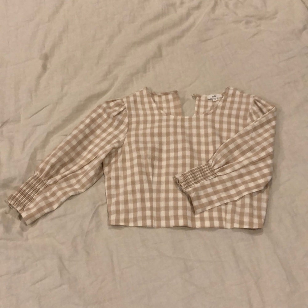 N|T Medium Plaid Crop Top